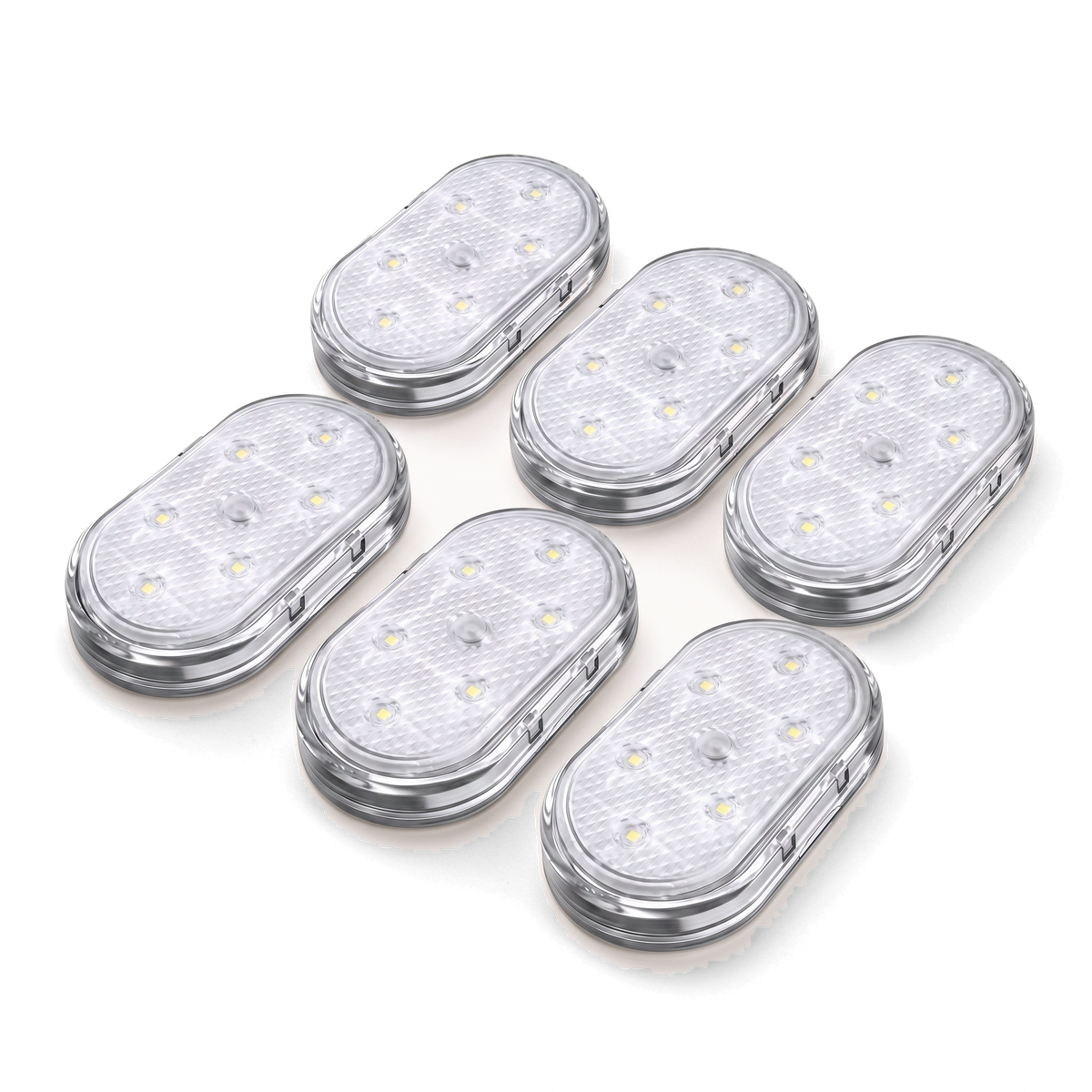 Full Interior kit, six Stealthglow wireless LED car interior lights